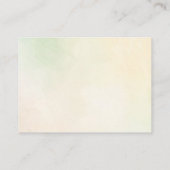 Wildblumen Hochzeitsdetails Kleine Begleitkarte (Rückseite)