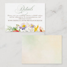 Wildblumen Hochzeitsdetails Kleine