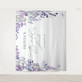Wildblumen-Hochzeitsdusche-Hintergrund-Fotobooth Wandteppich (Vorderseite)
