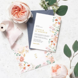 Wildblumen Hochzeitseinladung Einladung