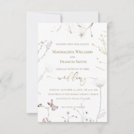 Wildblumen Hochzeitseinladung Einladung