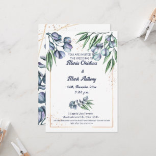 Wildblumen-Hochzeitseinladung in Harmonie Einladung