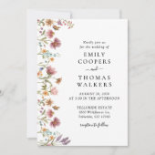 Wildblumen Hochzeitseinladung Save The Date (Vorderseite)