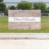 Wildblumen Hochzeitsempfang in Aquarellfarben Banner (Insitu)