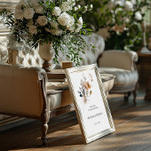 Wildblumen Hochzeitsempfang Poster