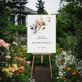Wildblumen Hochzeitsempfang Poster