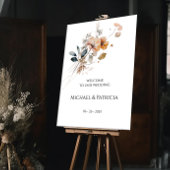 Wildblumen Hochzeitsempfang Poster