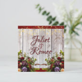 Wildblumen, Hochzeitsfeiern, Hochzeitsfeiern und H Einladung (Stehend Vorderseite)