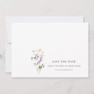 Wildblumen-Hochzeitsflor-Save-the-Date  Save The Date