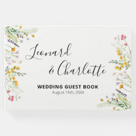 Wildblumen Hochzeitsgäste buchen Gästebuch