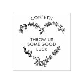 Wildblumen Hochzeitsnotiz Gummistempel (Prägung)