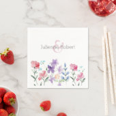 Wildblumen Hochzeitspapier Napkins Serviette (Beispiel)