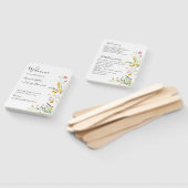 Wildblumen Hochzeitsprogramm Fan Fächer (Non-assembled)