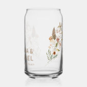 Wildblumen Hochzeitsscups Dosenglas (Links)