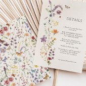 Wildblumen Hochzeitssonderkarten Einladung