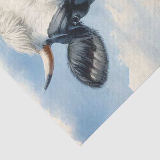 Wildblumen Holstein Milchkuh Decoupage Seidenpapier (Detail)