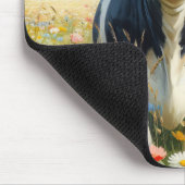 Wildblumen Holstein Milchkuh Mousepad (Ecke)