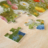 Wildblumen Holstein Milchkuh Puzzle (Seite)