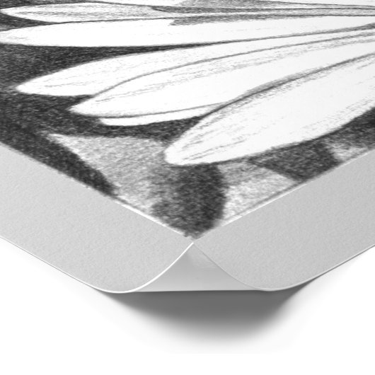 Wildblumen & Honeybee Art Print Fine Art Poster (Ecke)