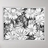 Wildblumen & Honeybee Art Print Fine Art Poster (Vorne)