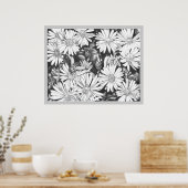 Wildblumen & Honeybee Art Print Fine Art Poster (Küche)