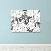 Wildblumen Honeybienen Art Print Leinwand Groß (Insitu (Holzboden))
