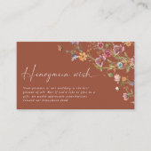 Wildblumen Honeymoon Wish Enclosure Card Begleitkarte (Vorderseite)