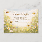 Wildblumen-Honig-Wiese-Diaper-Raffle Begleitkarte (Vorderseite)