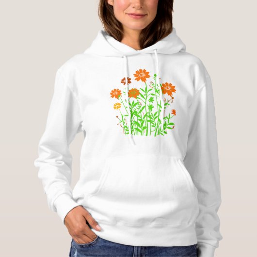 Wildblumen Hoodie (Vorderseite)