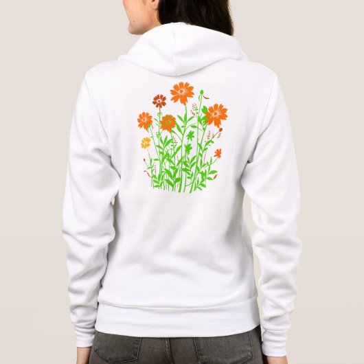 Wildblumen Hoodie (Rückseite)