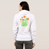 Wildblumen Hoodie (Schwarz voll)