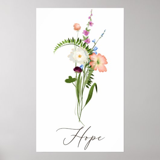 Wildblumen Hope Poster (Vorne)