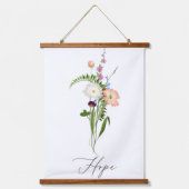 Wildblumen Hope Wandteppich Mit Holzrahmen (Vorderseite)
