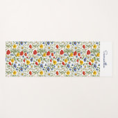 Wildblumen Hübsch Chic Colorful Yogamatte (Vorderseite (Horizontal))