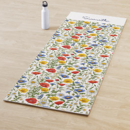 Wildblumen Hübsch Chic Colorful Yogamatte