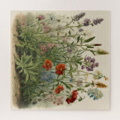 Wildblumen Illustration Puzzle (Horizontal)