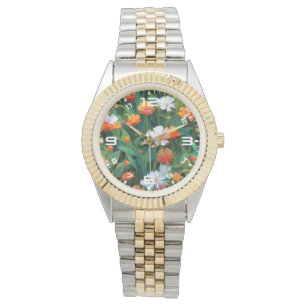 Wildblumen im Bereich 20632 Armbanduhr