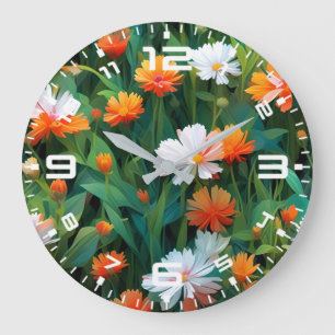 Wildblumen im Bereich 20632 Große Wanduhr