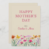 Wildblumen im Blumengeflecht zum Muttertag (Vorne/Hinten)