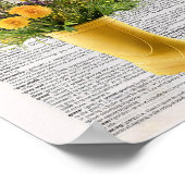 Wildblumen im Boot-Art-Druck Poster (Ecke)