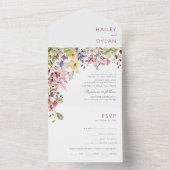 Wildblumen im Foto Siegel und Senden All In One Einladung (Innen Boden)