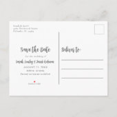 Wildblumen im Frühjahr Hochzeitsstimmung speichern Ankündigungspostkarte (Rückseite)