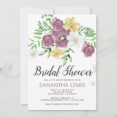 Wildblumen im Frühjahr Sommer Brautparty Einladung (Vorderseite)