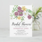 Wildblumen im Frühjahr Sommer Brautparty Einladung (Stehend Vorderseite)