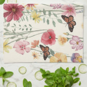 Wildblumen im Frühjahr Sommerwiese Geschirrtuch (Gefaltet)