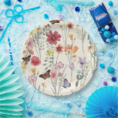 Wildblumen im Frühjahr Sommerwiese Pappteller (Party)