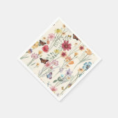 Wildblumen im Frühjahr Sommerwiese Serviette (Ecke)