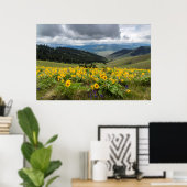 Wildblumen im Frühling Poster (Heimbüro)