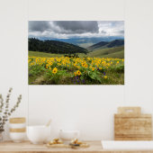 Wildblumen im Frühling Poster (Küche)
