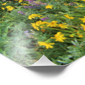 Wildblumen im Gletscher Viele Fotodruck (Ecke)